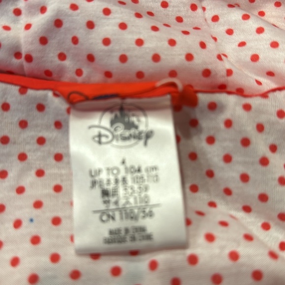 Disney Minnnie Mouse red packable rain jacket and attached carry bag size 4 . - Picture 4 of 10
